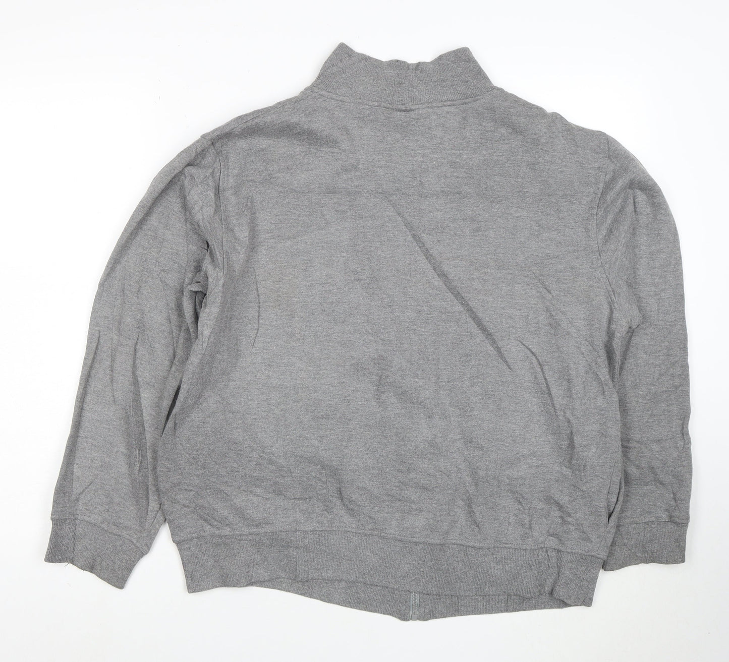 FILA Men's Grey Full Zip Logo Sweatshirt Size L