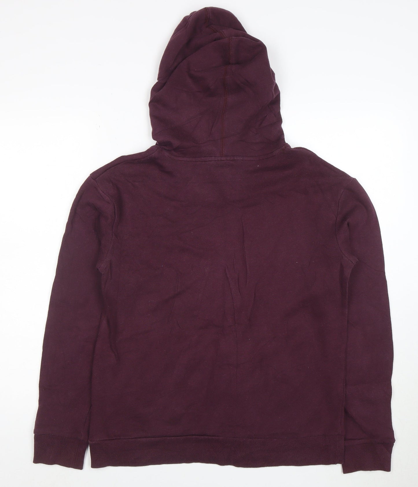 Lonsdale London Womens Burgundy Pullover Hoodie Size 10 Cotton Blend
