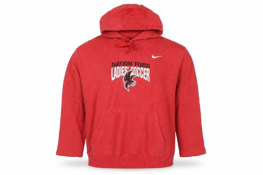 Nike Men's Red XL Pullover Hoodie Graphic Print Sportswear
