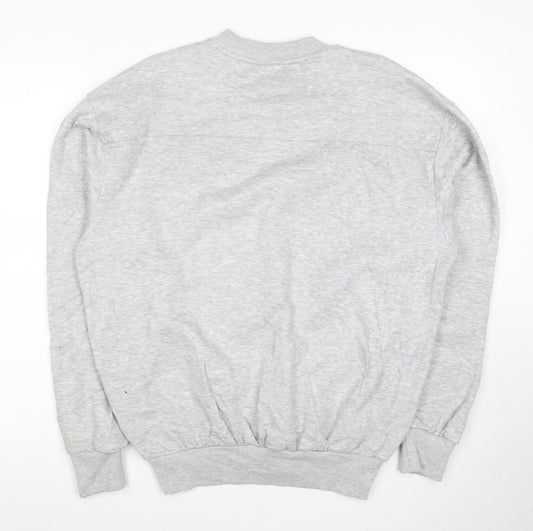 Umbro Mens Grey Crew Neck Pullover Sweatshirt Size M
