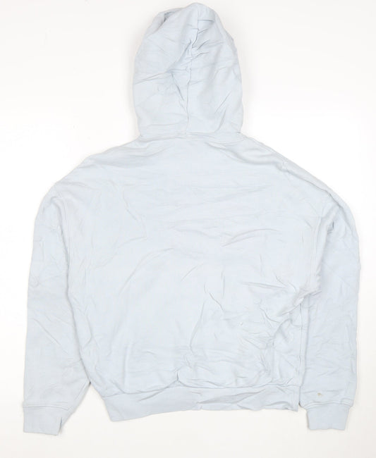 Reebok Men's Blue Pullover Hoodie XS Classic Logo Cotton Sweatshirt