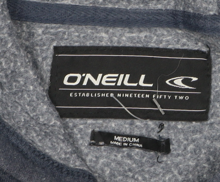 O'Neill Men's Blue Graphic Print Pullover Hoodie Medium