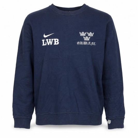 Nike Men's Blue Oxford Football Pullover Sweatshirt M