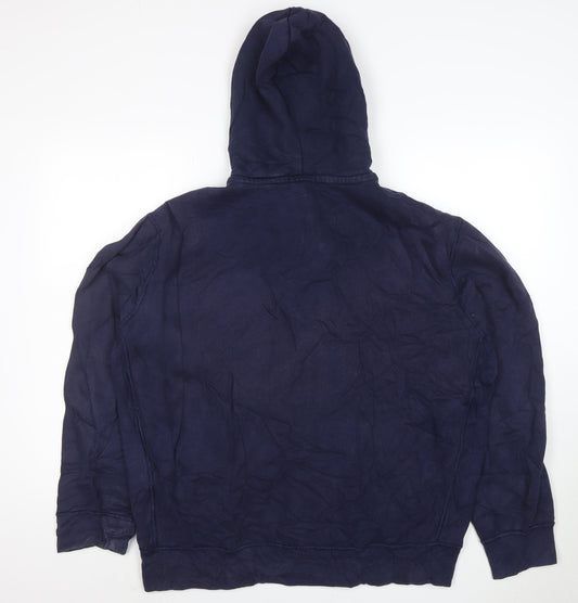 Polo Ralph Lauren Men's Blue Full Zip Hoodie XL Cotton Blend