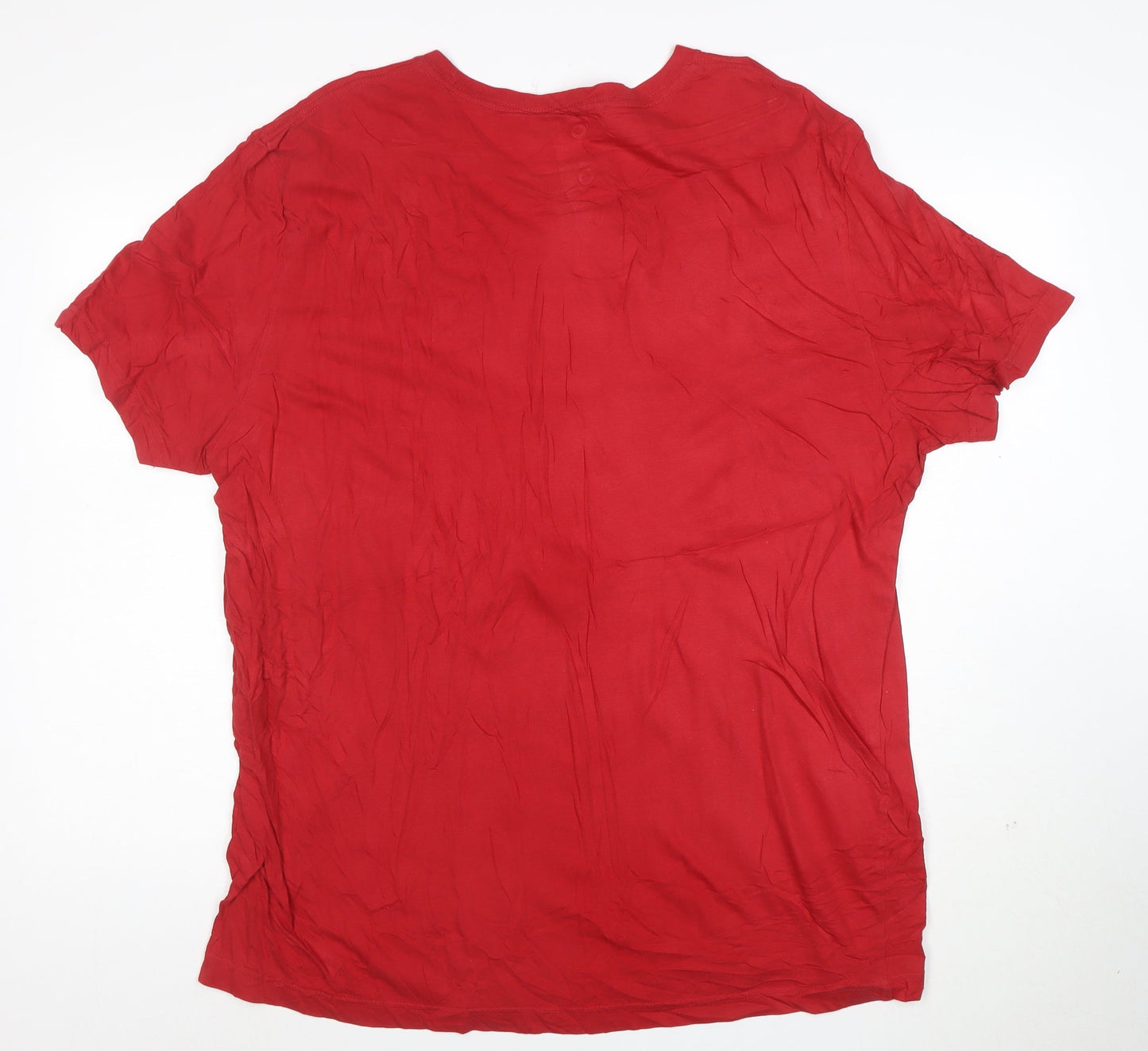 Nautica Men's Red 2XL Graphic Logo Crew Neck T-Shirt