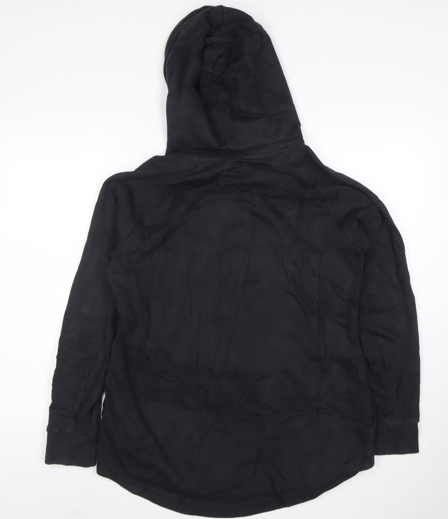 Adidas Womens Black Long Sleeve Hooded Pullover Sweatshirt Size L 16-18