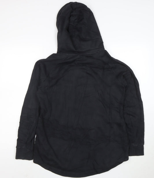 Adidas Womens Black Long Sleeve Hooded Pullover Sweatshirt Size L 16-18