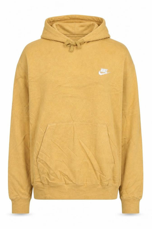 Nike Women’s Beige Pullover Hoodie XS Cotton Blend Casual Sweatshirt