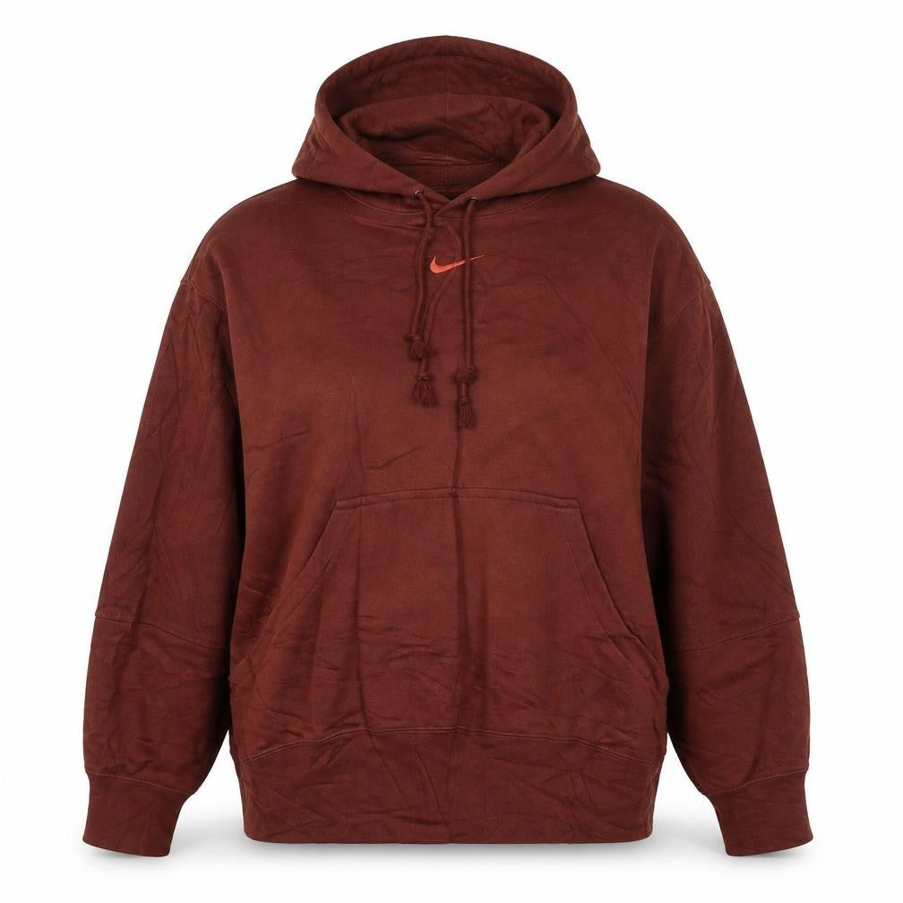 Nike Women’s Brown Pullover Hoodie M - Cotton Blend Fleece Casual