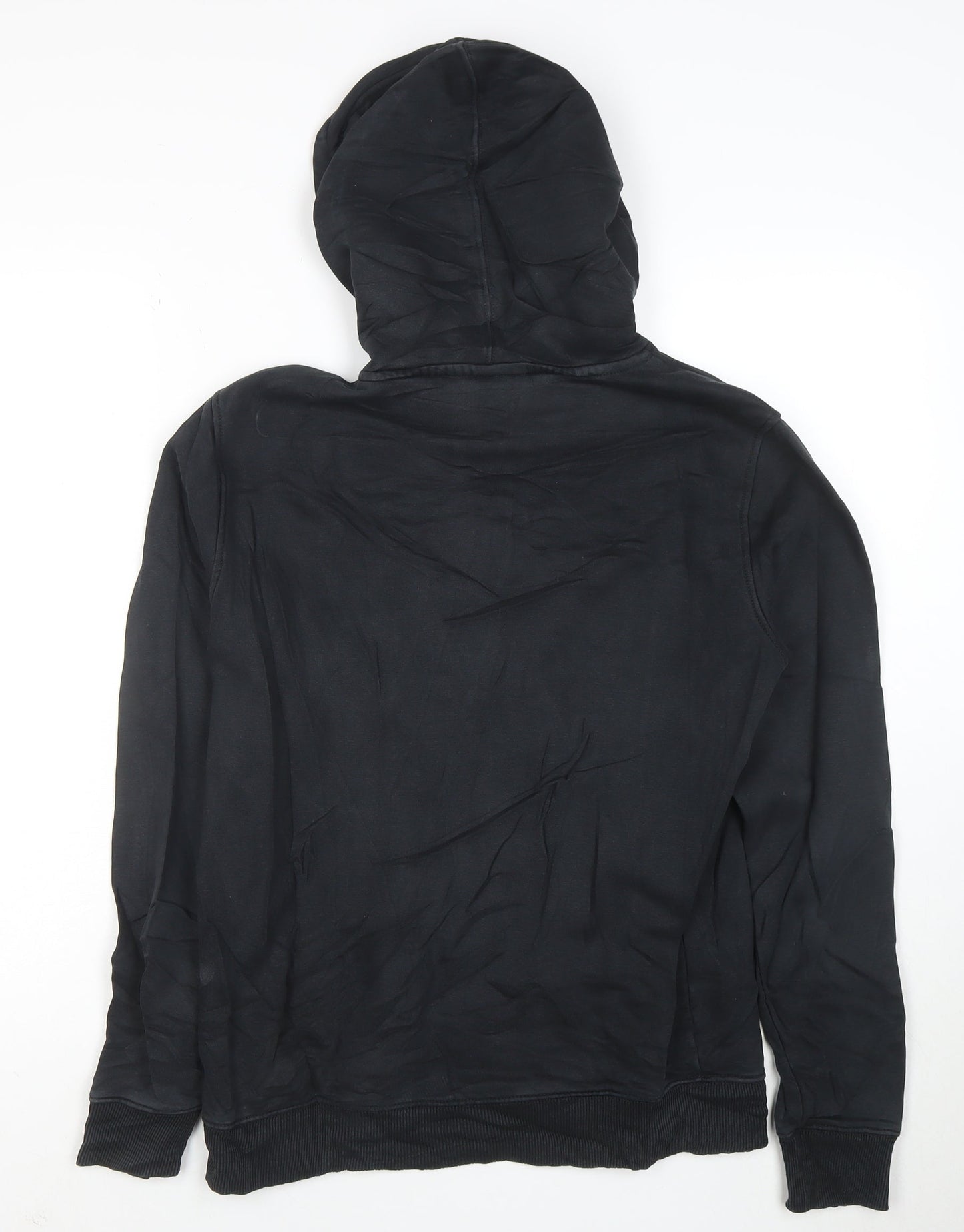 Napapijri Men's Black Logo Pullover Hoodie Size S