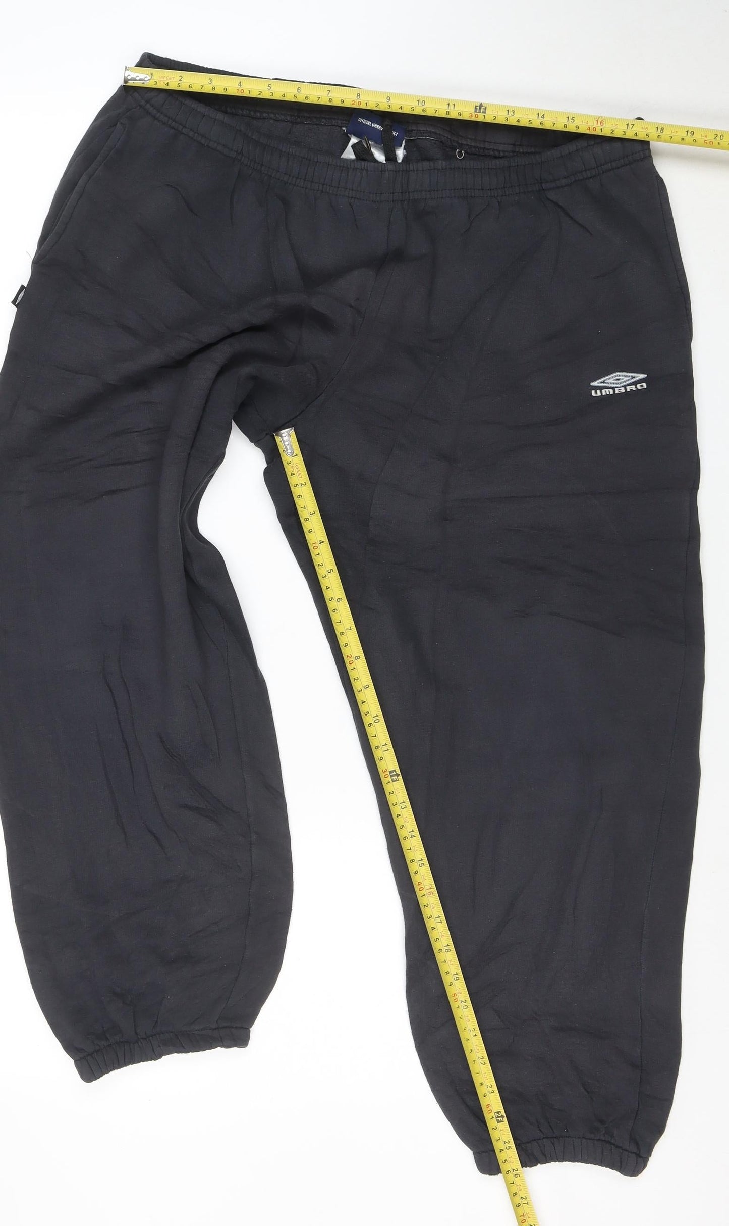 Umbro Men's Black XL Jogger Trousers 36in Waist Elasticated Sportswear