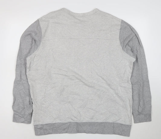 Reebok Men’s Grey 2XL Pullover Crew Neck Sweatshirt