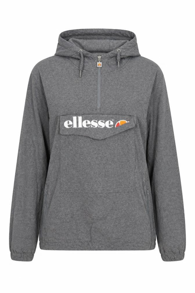 Ellesse Womens Grey 1/2 Zip Hoodie Size 10 Pullover Sweatshirt