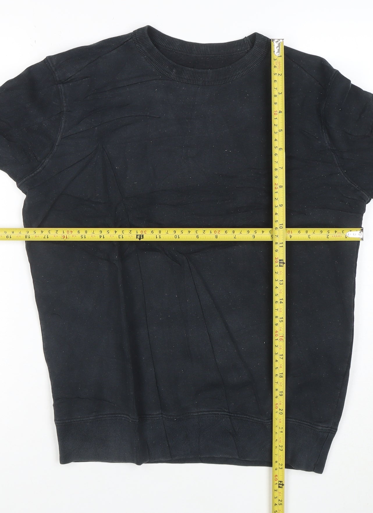CP Company Women’s Black Cotton Crew Neck Pullover Sweatshirt Size M
