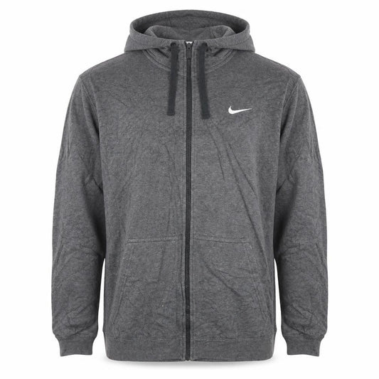 Nike Men's Grey Full Zip Hoodie XL Fleece Sports Sweatshirt