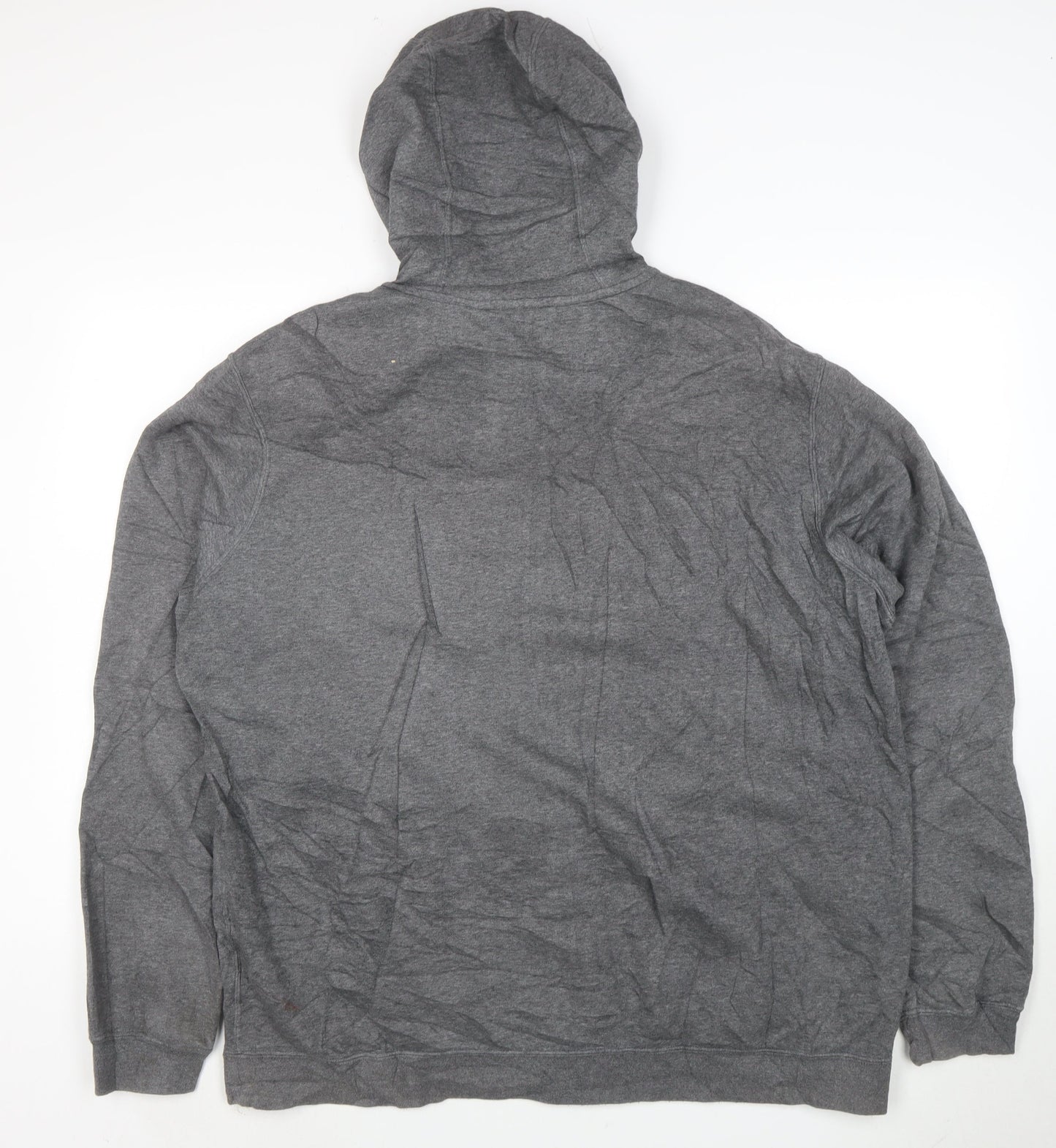 Nike Men's Grey Full Zip Hoodie XL Fleece Sports Sweatshirt