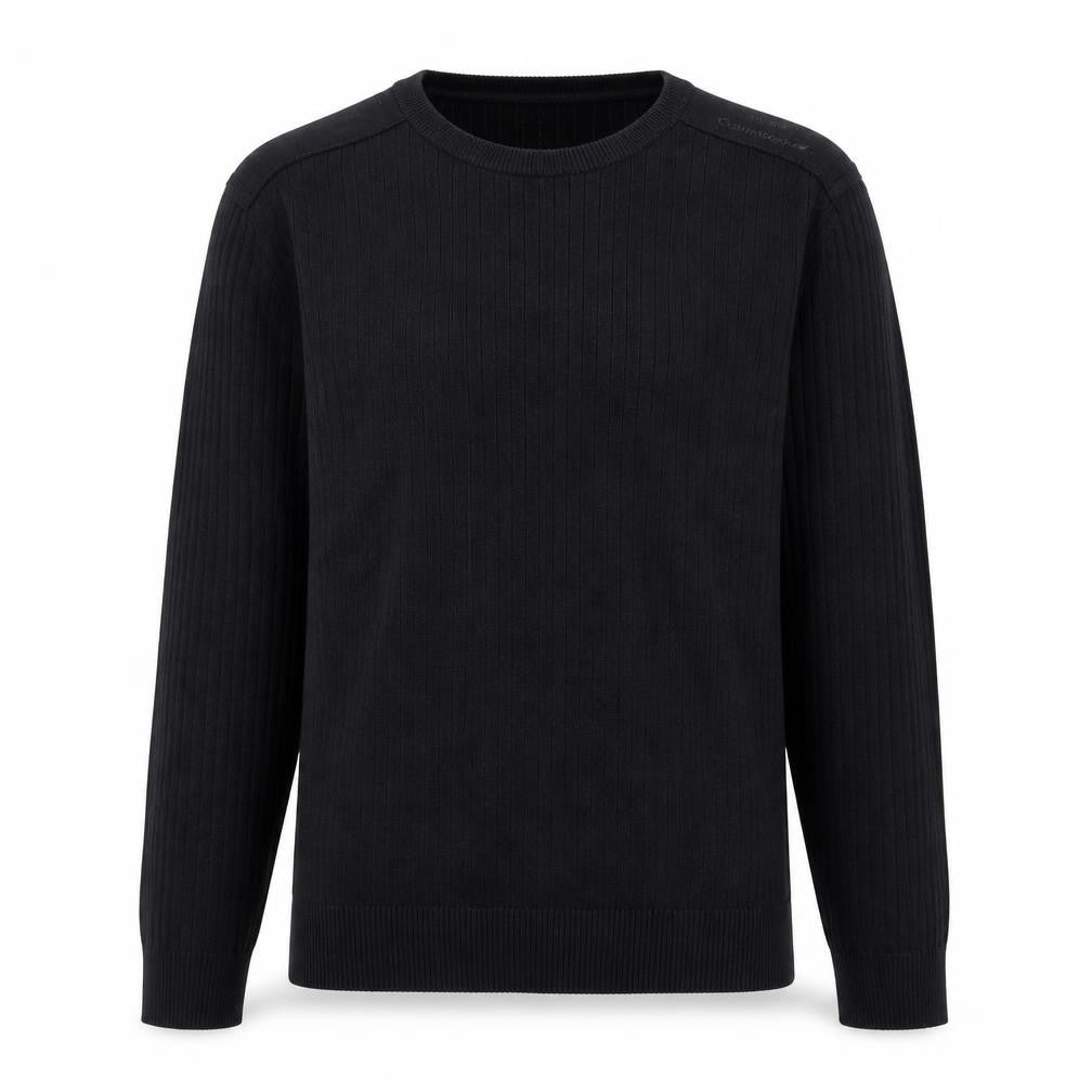 Calvin Klein Jeans Men’s Black XL Cotton Crew Neck Jumper