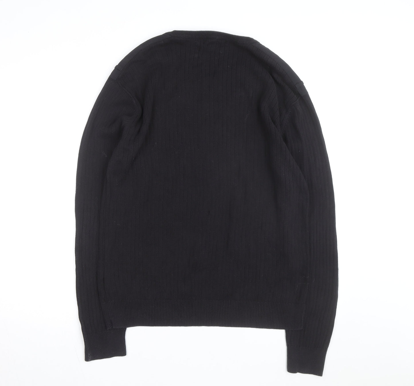 Calvin Klein Jeans Men’s Black XL Cotton Crew Neck Jumper