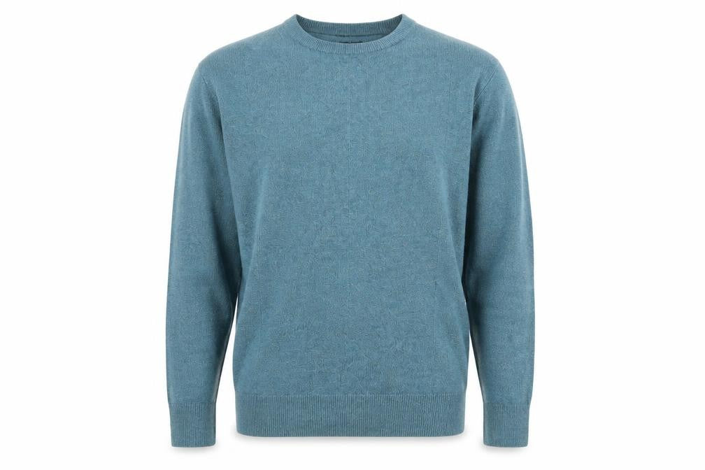 Dockers Men Blue Acrylic Crew Neck Pullover Jumper L