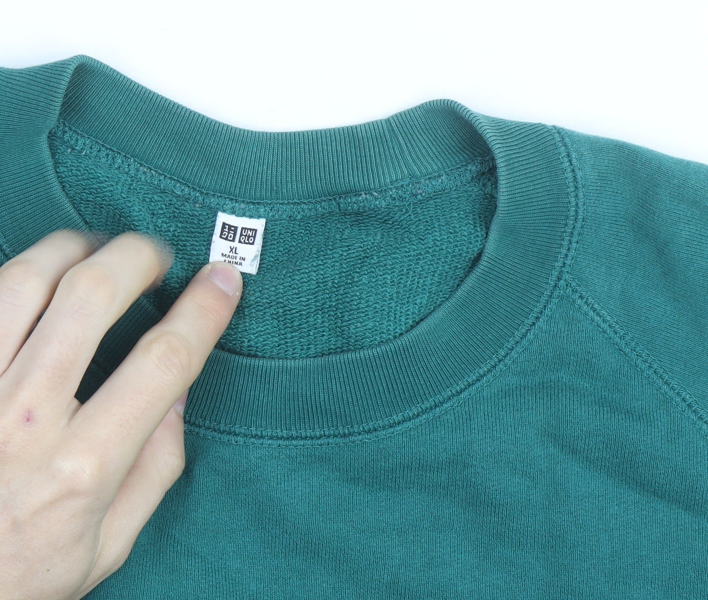 UNIQLO Men's Green XL Crew Neck Pullover Sweatshirt