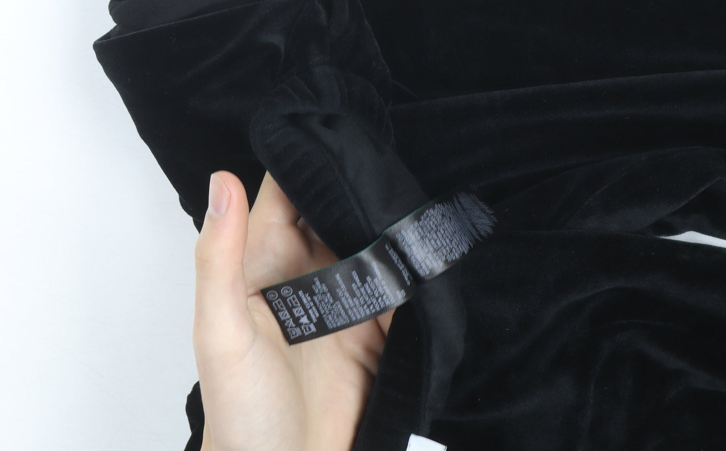 Marks and Spencer Women’s Black Velvet Wide-Leg Trousers Size 12