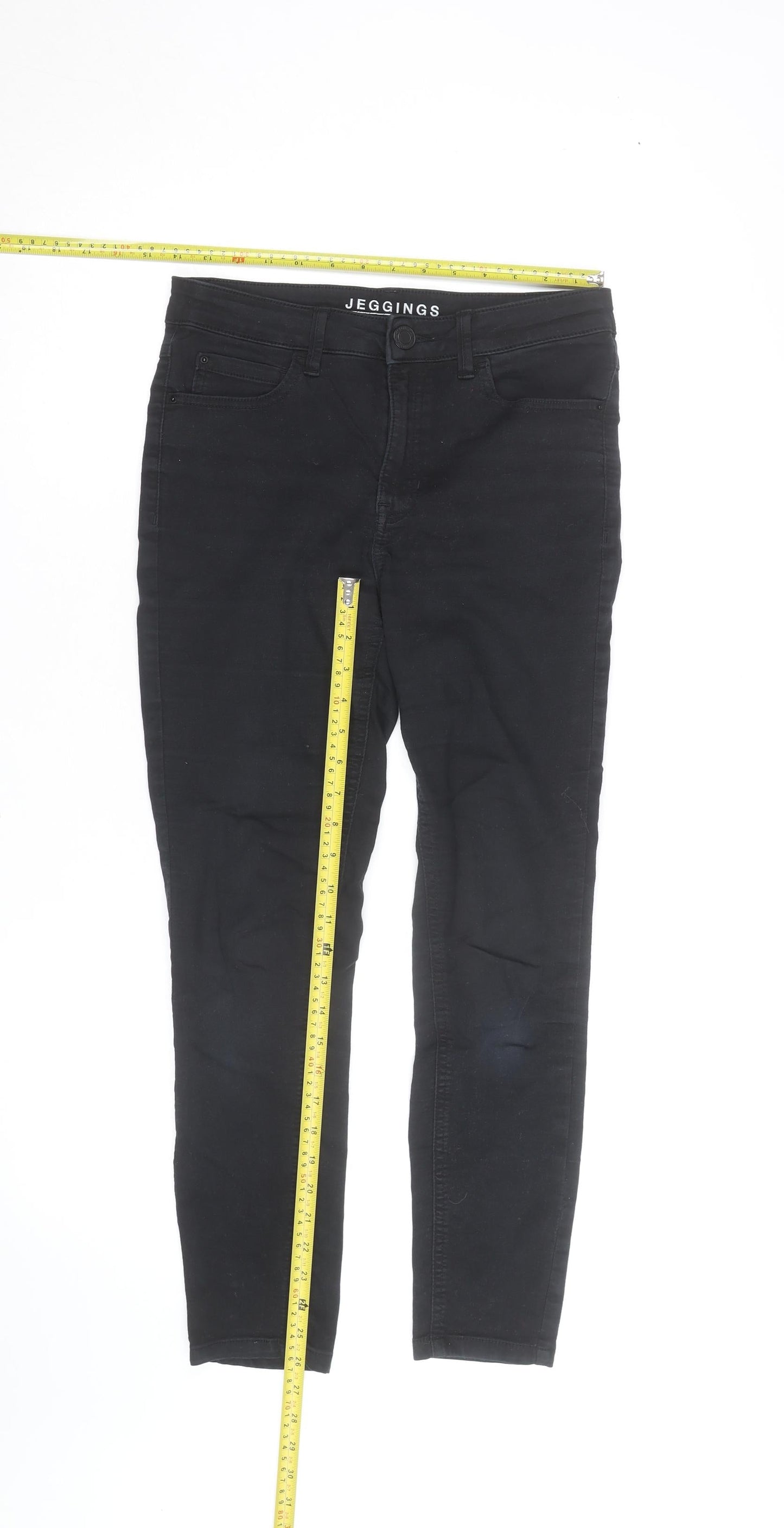 Marks and Spencer Women's Black Size 10 Jegging Trousers Denim Stretch