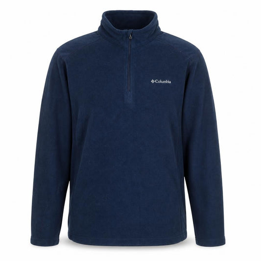 Columbia Mens Blue Fleece 1/4 Zip Pullover Sweatshirt Size L