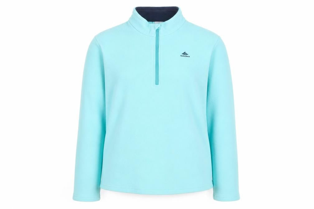Quechua Girls Blue Fleece 1/4 Zip Pullover Sweatshirt 14-15 Years