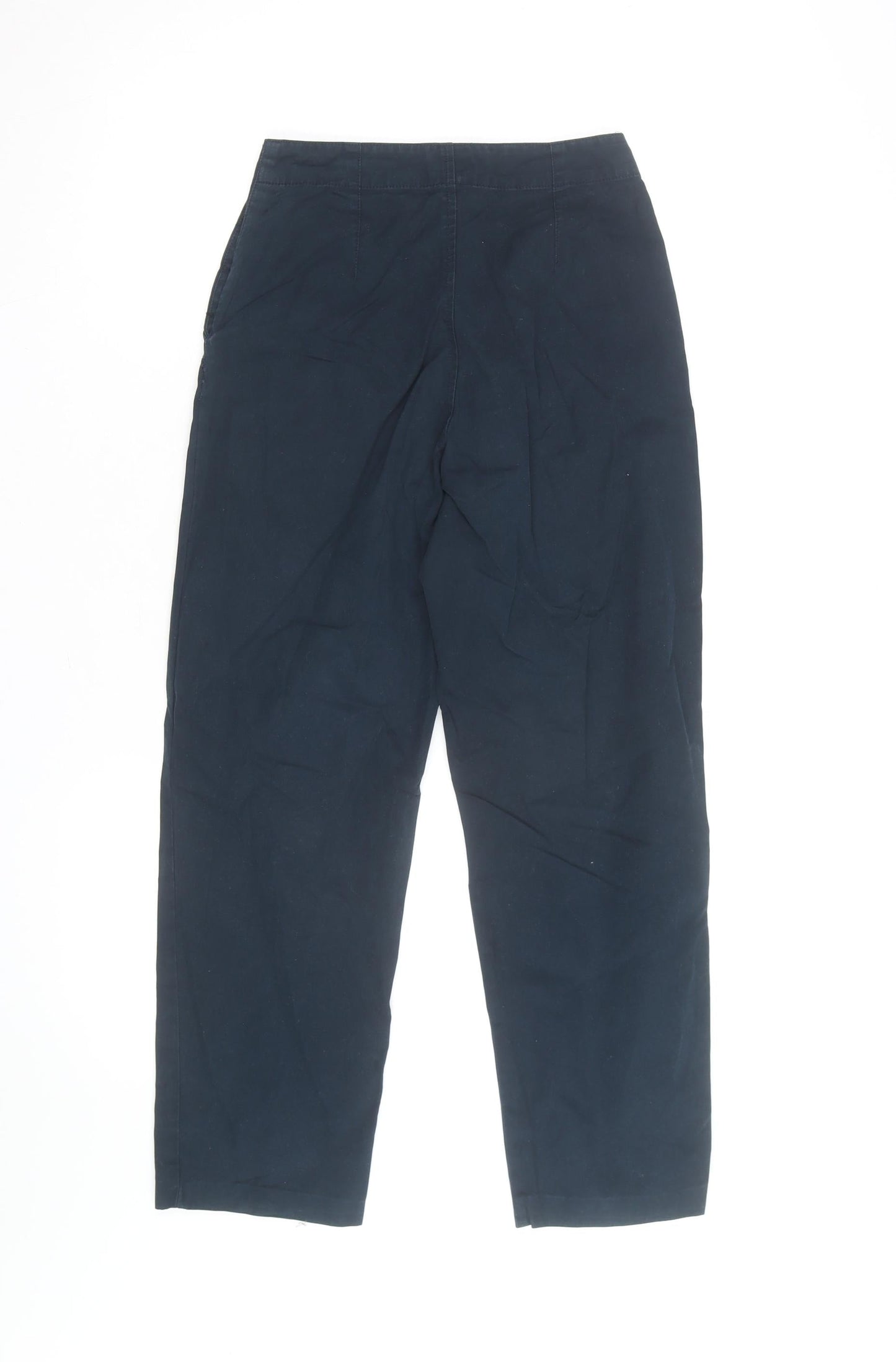 Monsoon Womens Blue Chino Trousers Size 8 Straight Leg