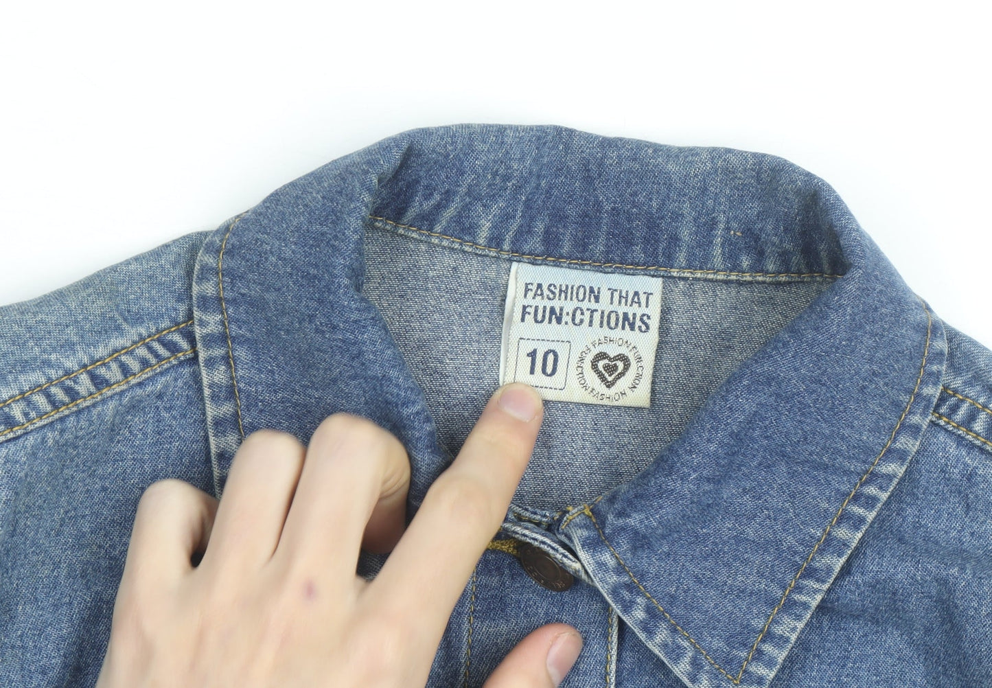 Fashion That Functions Women's Blue Denim Jacket Size 10