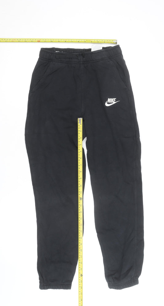 Nike Boys Black XL Jogger Sweatpants Fleece Elastic Waist Comfort Fit