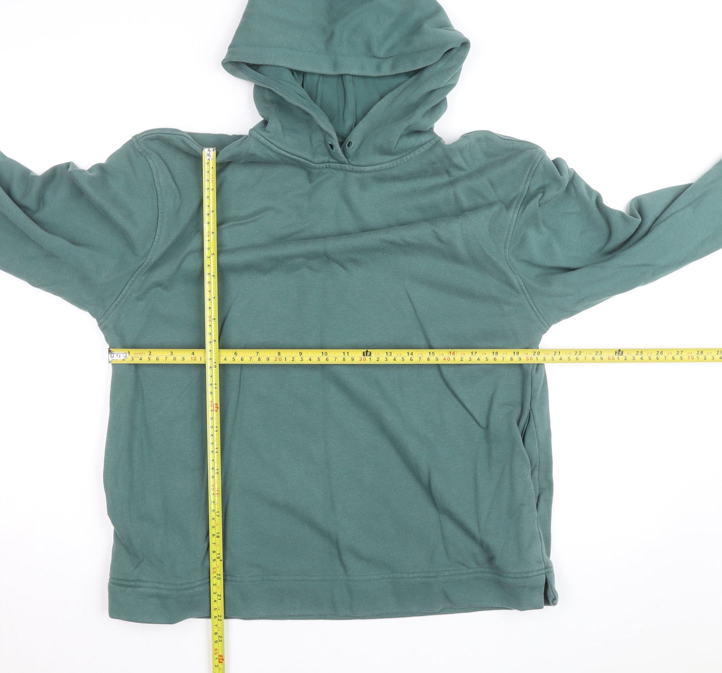 Sweaty Betty Unisex Green S Pullover Hoodie Cotton Blend