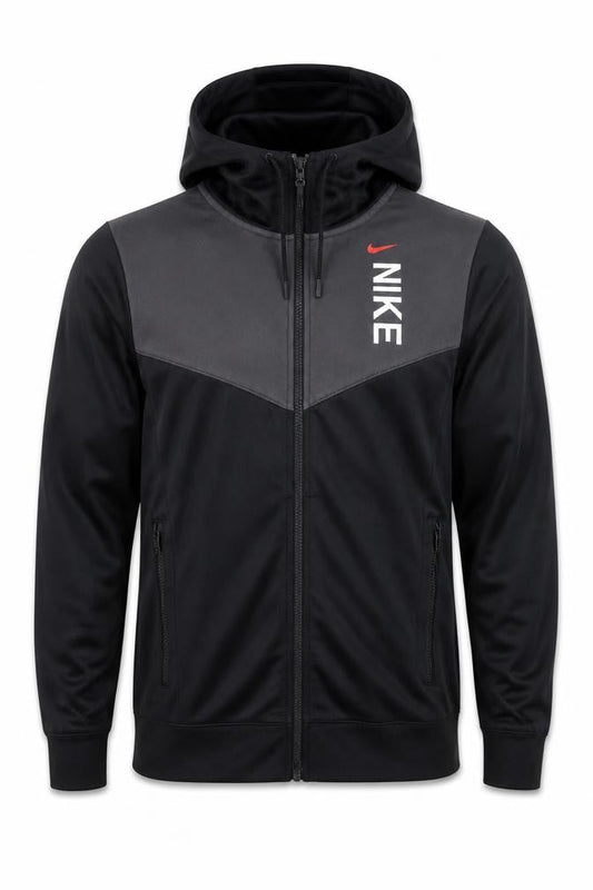 Nike Men's Black Full Zip Sports Hoodie Size L