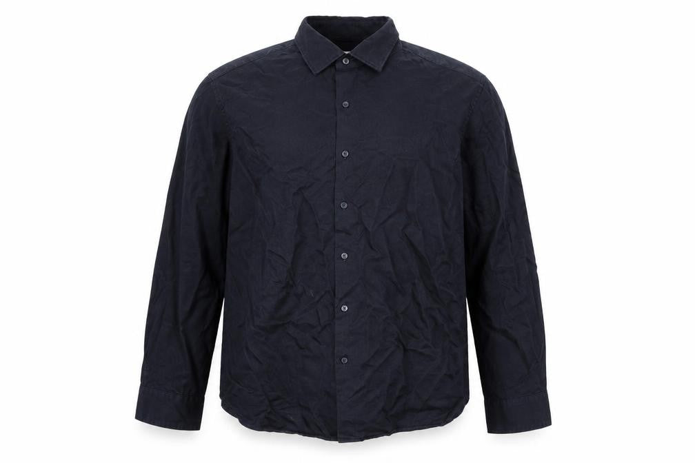 Marks & Spencer Men’s Blue Cotton Twill Button-Up Shirt XL