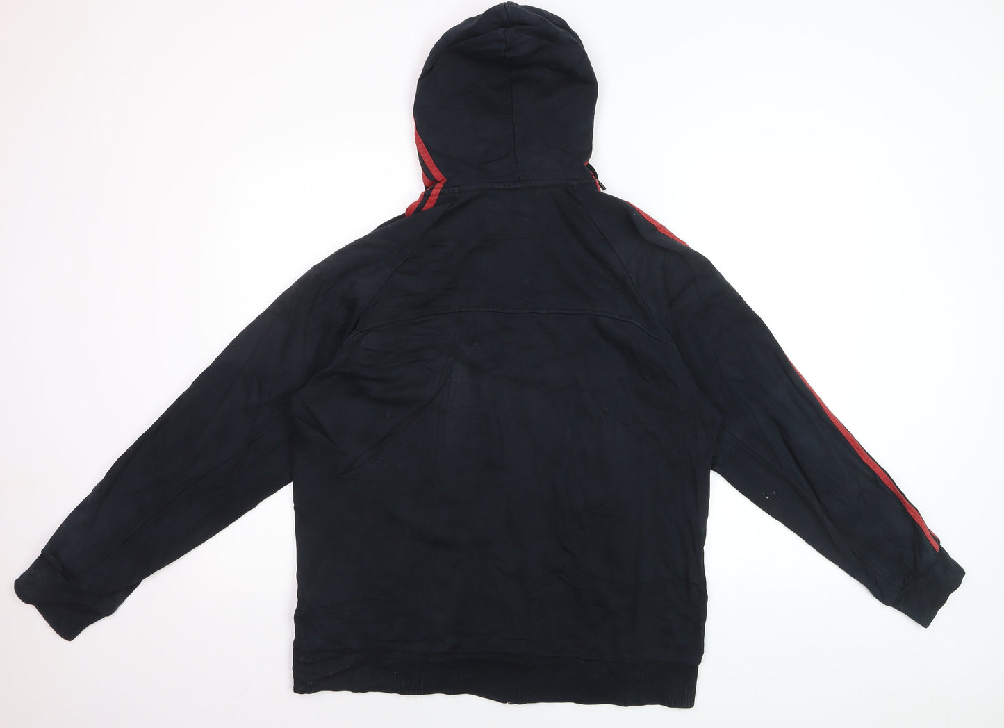 Adidas Men's Black Full Zip Hoodie L Sports Essentials