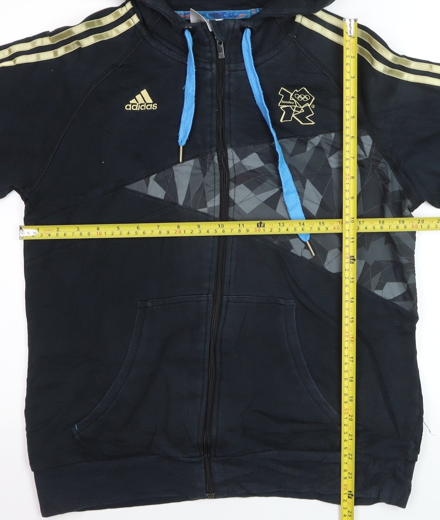 Adidas Men’s Black Full Zip London Olympics Hoodie Size M