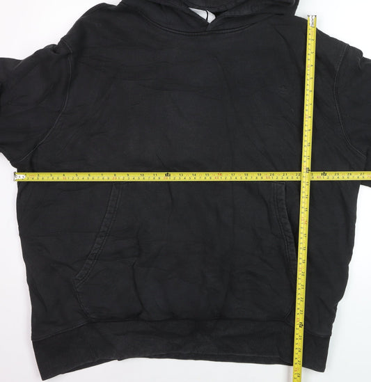 Adidas Men's Black 2XL Pullover Hoodie Cotton Fleece Sweatshirt