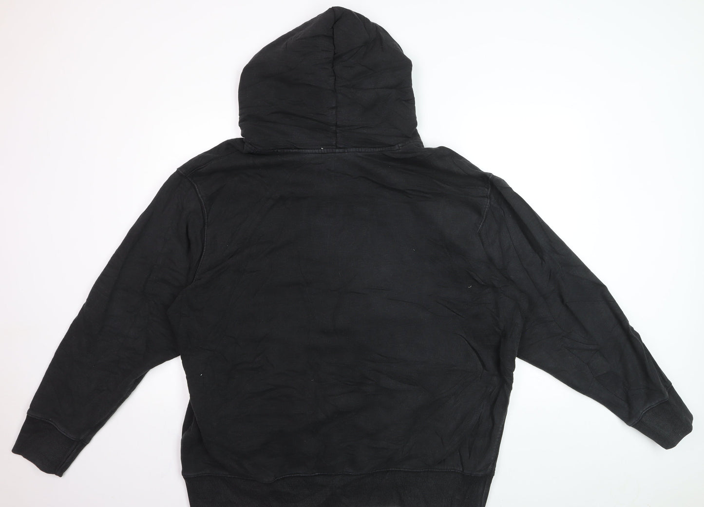 Adidas Men's Black 2XL Pullover Hoodie Cotton Fleece Sweatshirt