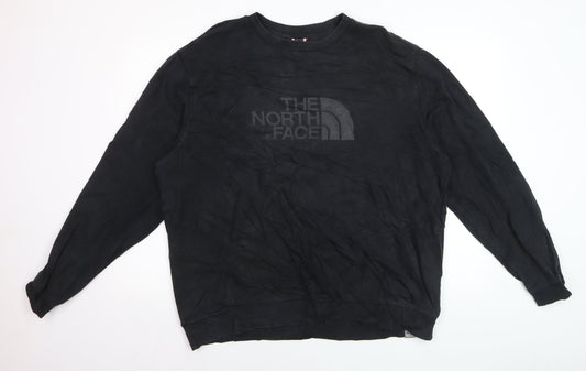 The North Face Men's Black XL Crew Neck Cotton Sweatshirt