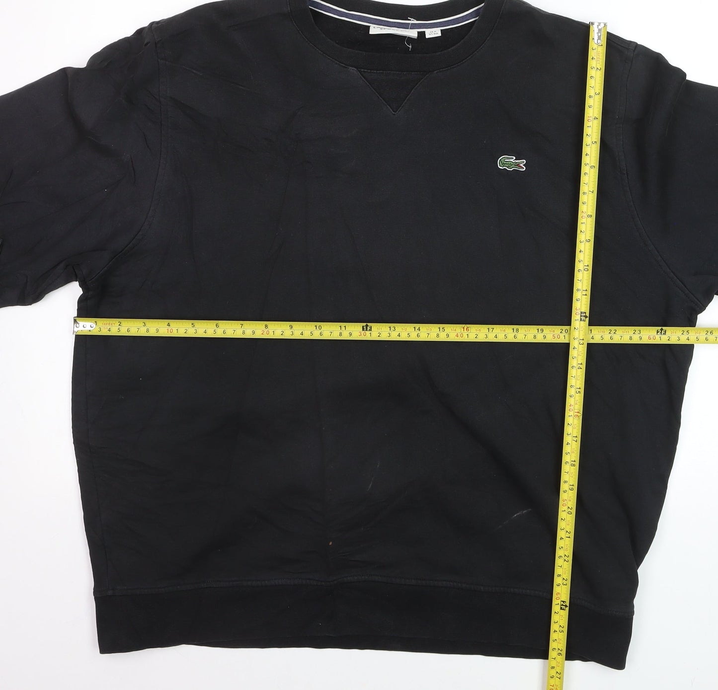 Lacoste Sport Men’s Black 3XL Pullover Crew Neck Sweatshirt