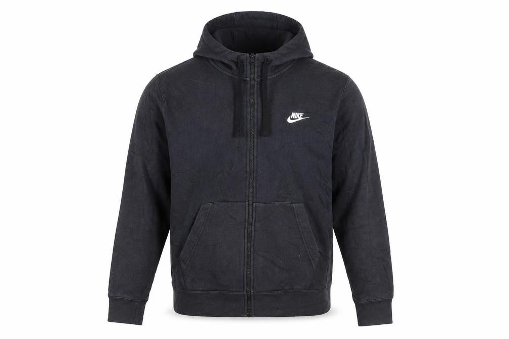 Nike Men’s Black Full Zip Hoodie Size M Regular Fleece Sportswear