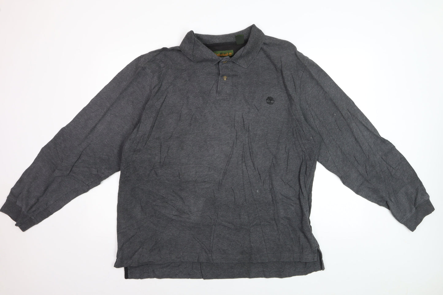 Timberland Men's Grey Cotton Long Sleeve Collared Shirt XL