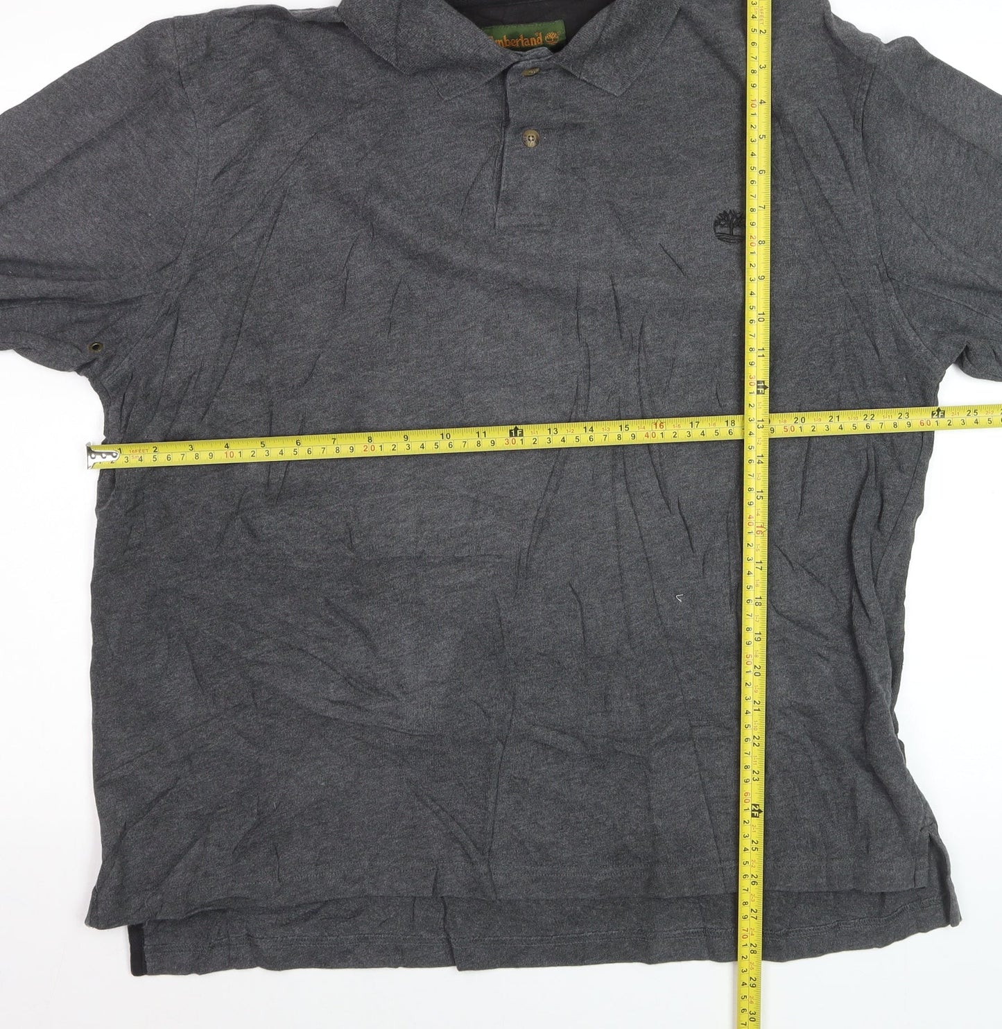 Timberland Men's Grey Cotton Long Sleeve Collared Shirt XL