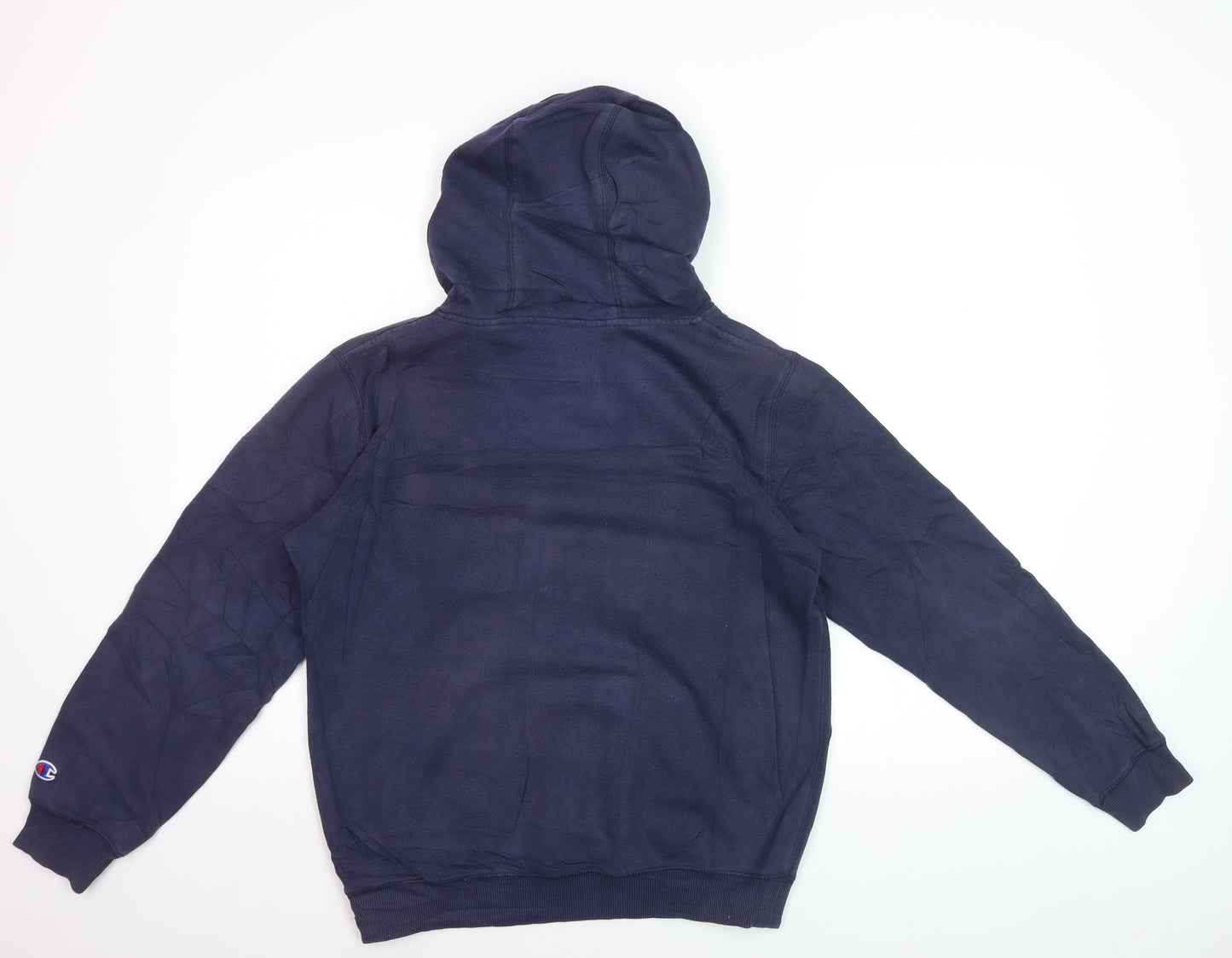 Champion Boys Blue Pullover Hoodie Youth 14 Years Casual Logo Fleece