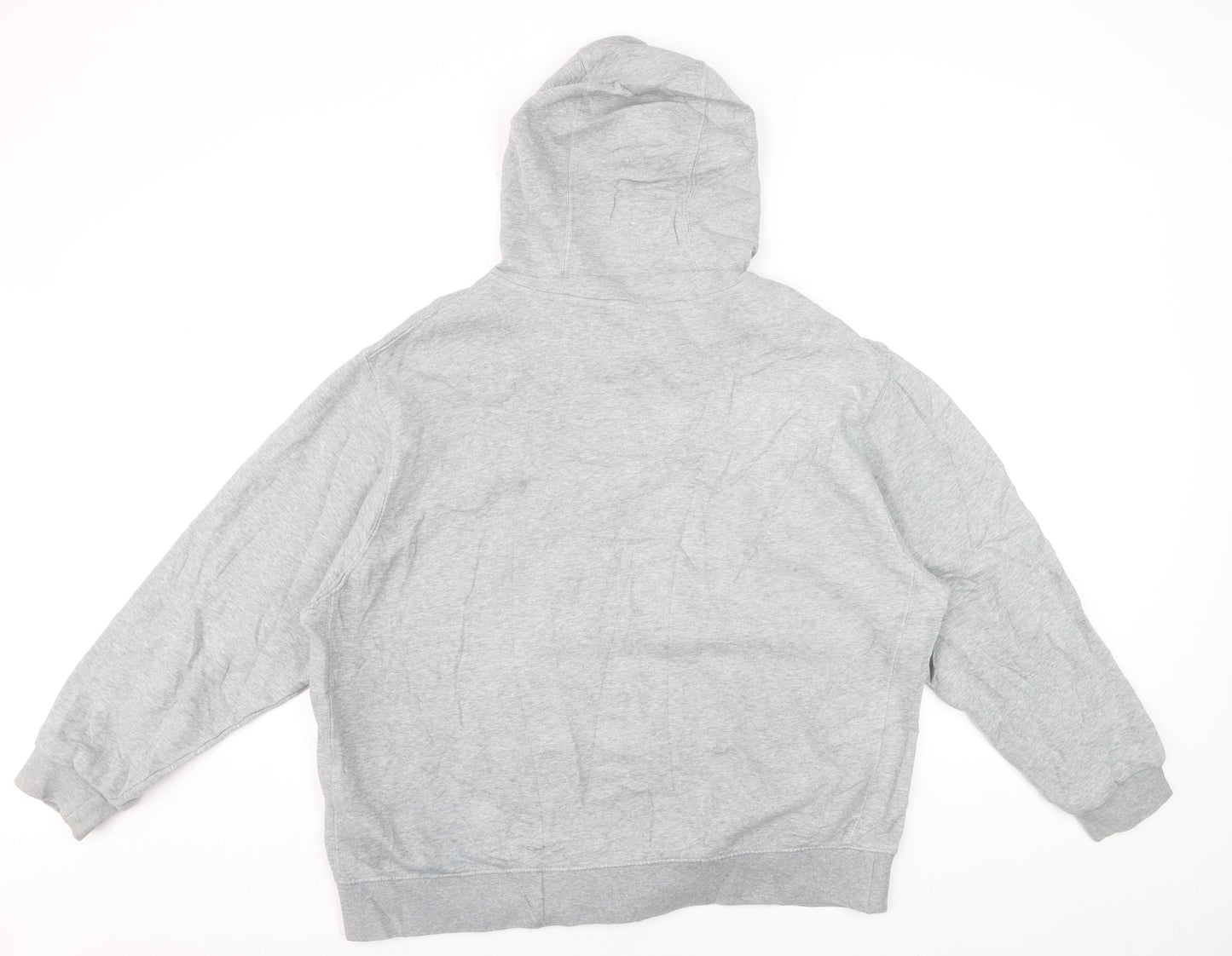 Nike Men's Grey Full Zip Hoodie XL Fleece Lined Sweatshirt