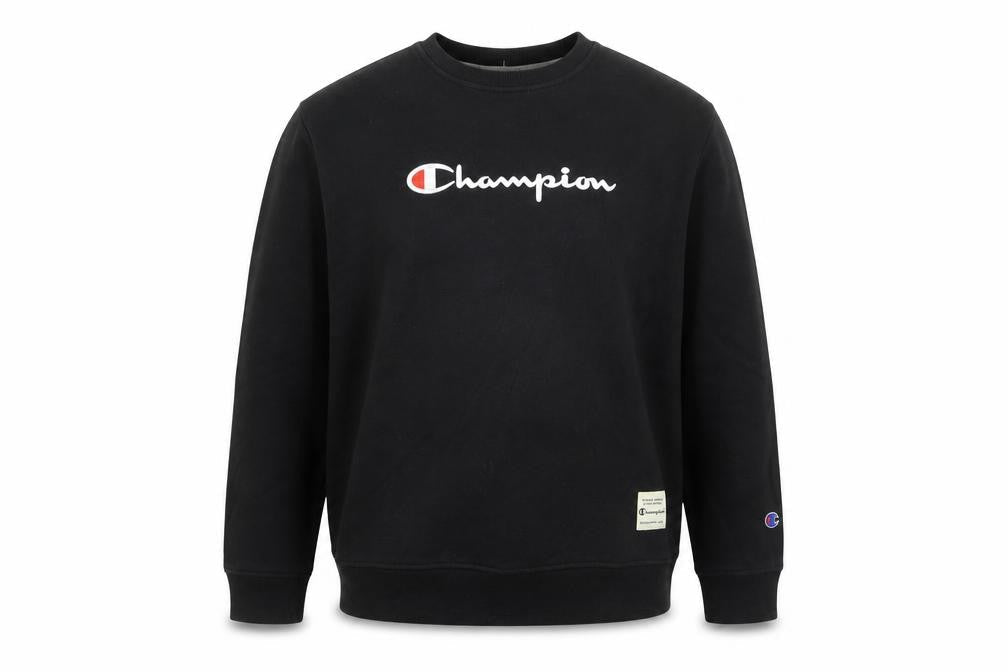 Champion Men's Black XL Pullover Sweatshirt Embroidered Logo