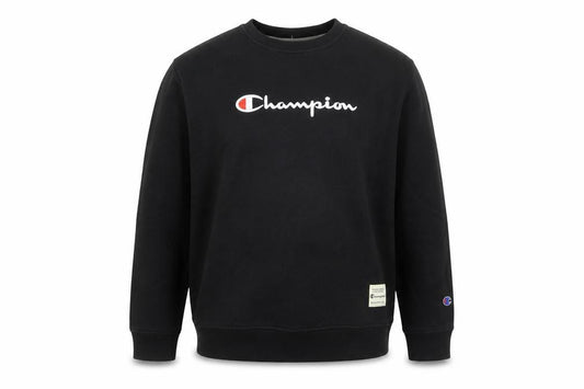 Champion Men's Black XL Pullover Sweatshirt Embroidered Logo