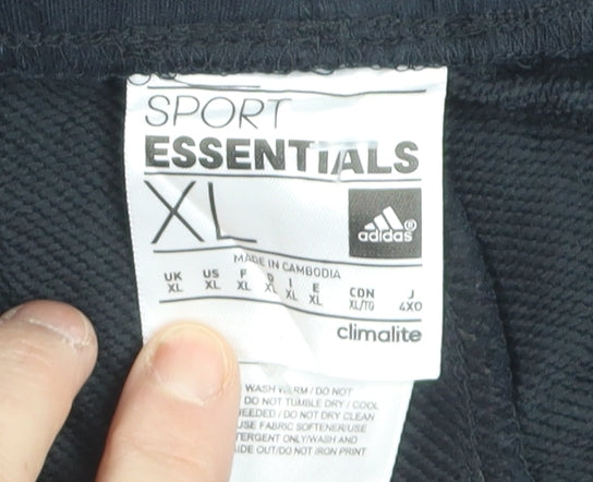 Adidas Men's Black XL Jogger Sweatpants Climalite Activewear