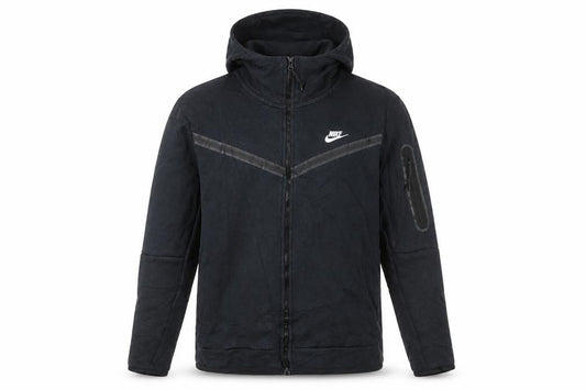 Nike Men's Black Full Zip Hoodie L Lightweight Sportswear