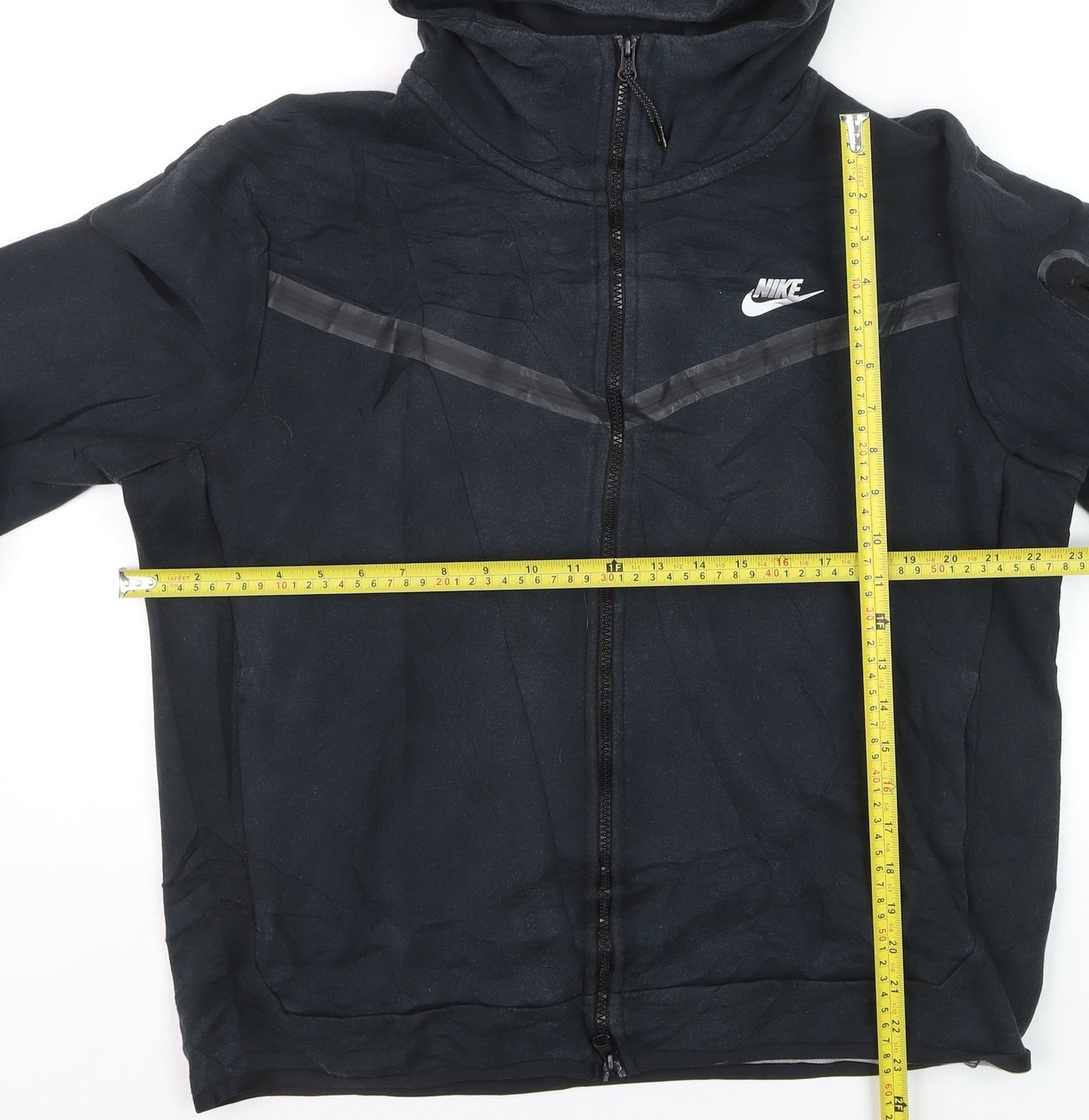 Nike Men's Black Full Zip Hoodie L Lightweight Sportswear
